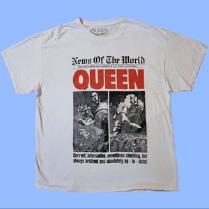 Queen Band Freddie Mercury News Of The World Album Shirt